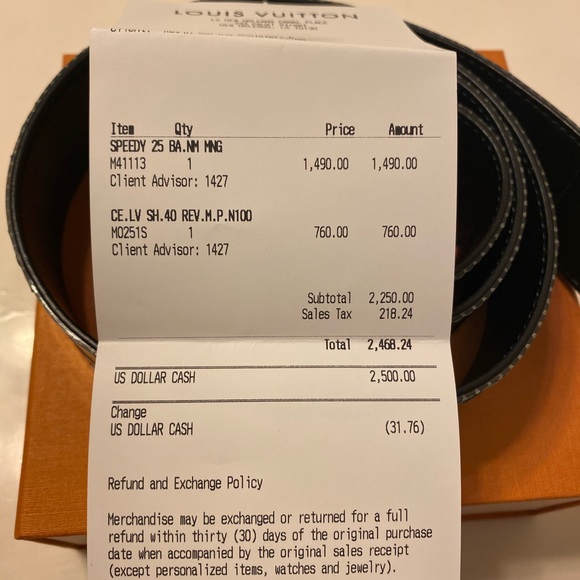 Reversible iridescent Men’s Louis Vuitton Belt - Picture 3 of 3